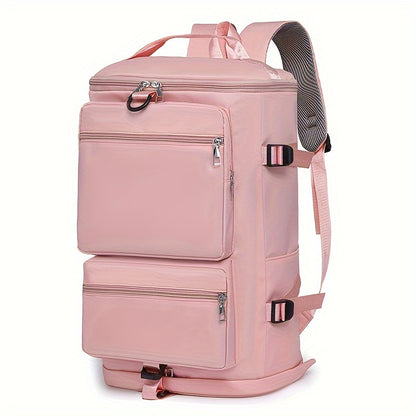 Sac à dos de voyage grande capacité avec bretelles amovibles - Parfait pour le fitness, la natation et plus encore - Imperméable, durable et élégant en rose