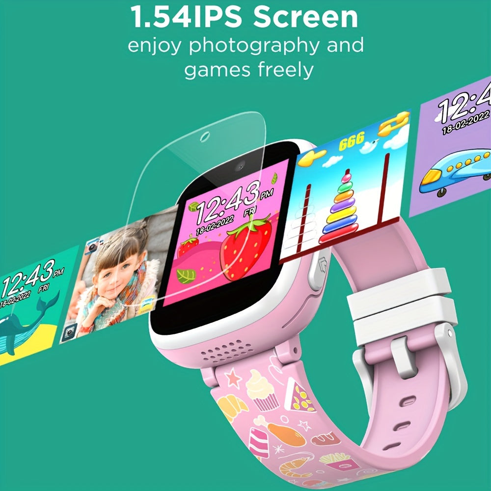 Kids Smart Watch with 15 Educational Games, 12/24 Hour Alarm Clock, Camera, Video Recorder, Music Pedometer, Flashlight Smartwatch, Christmas and Birthday Gifts 