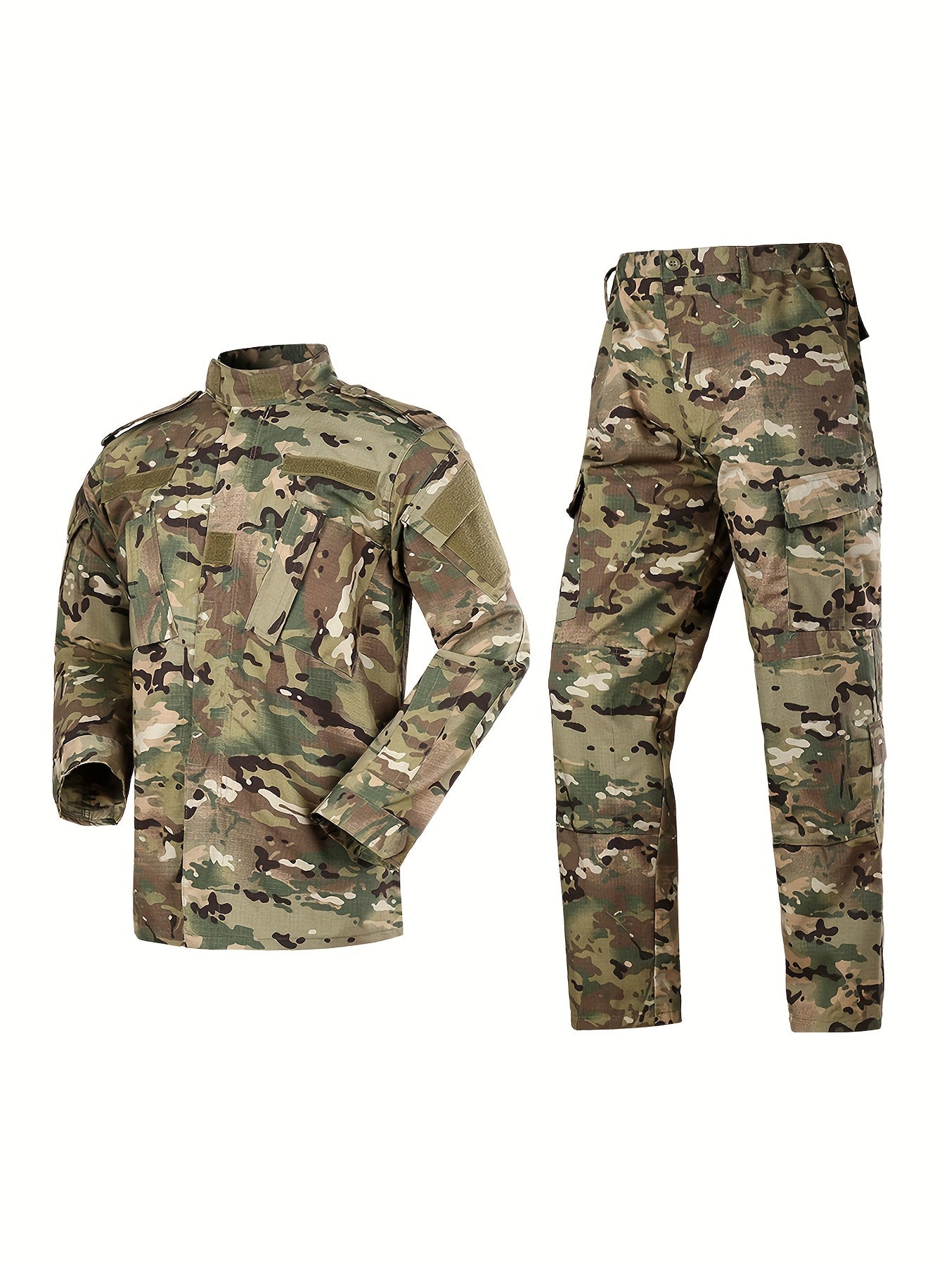 Veste tactique et pantalon pour hommes, camouflage militaire, uniforme ACU de chasse, ensemble 2 pièces, costume de vêtements de l'armée.