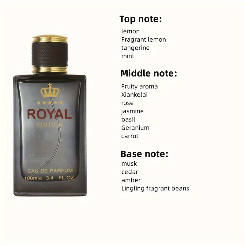 Eau De Parfum Pour Homme De 3,38 Oz, Parfum Rafraîchissant Et Durable Avec Des Notes De Fougère, Parfum Pour Les Rendez-vous Et La Vie Quotidienne, Un Cadeau Parfait Pour Lui