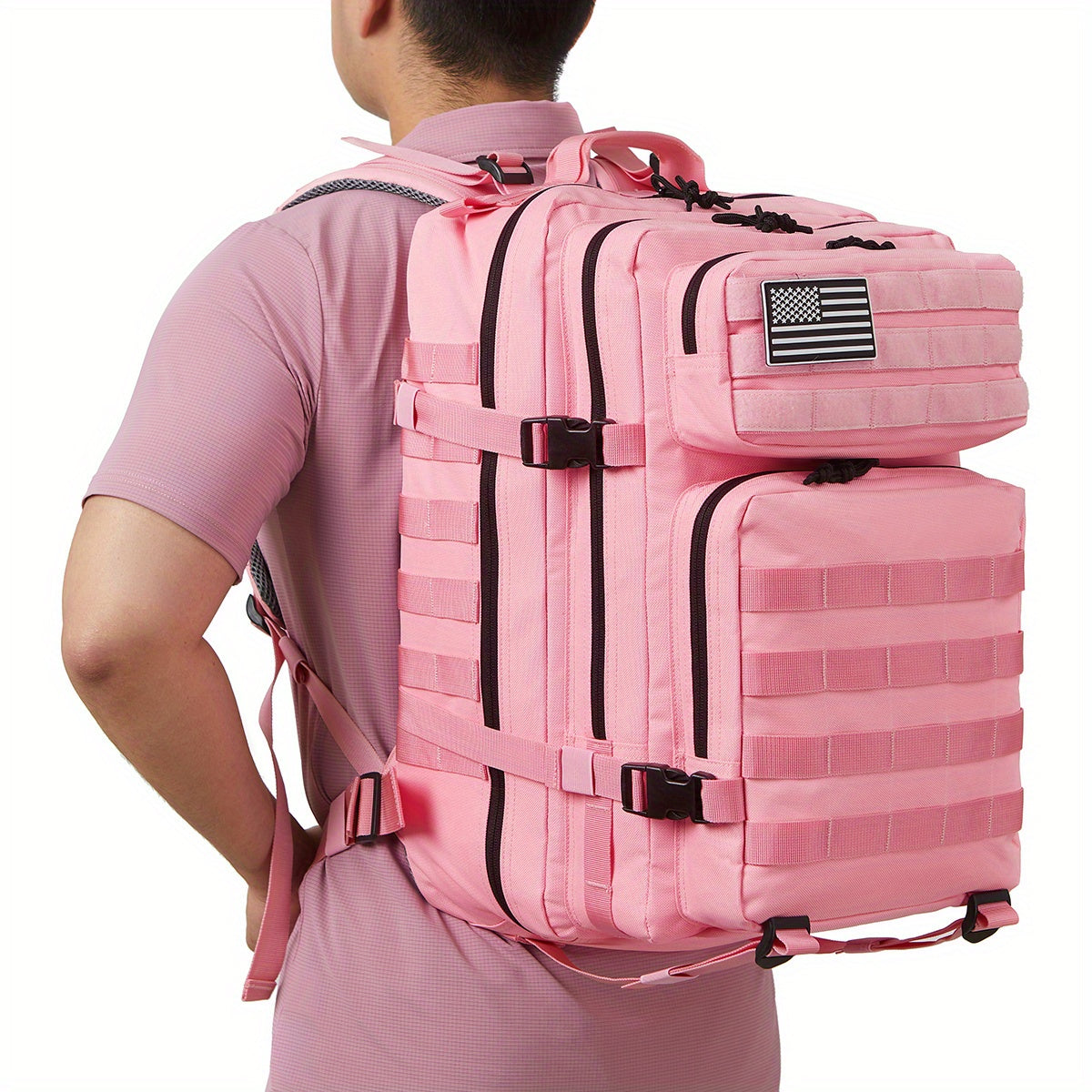 45L sacs à dos tactiques militaires pour femmes GYM Fitness Molle armée assaut Pack 3 jours Bug Out sac randonnée Trekking sac à dos rose