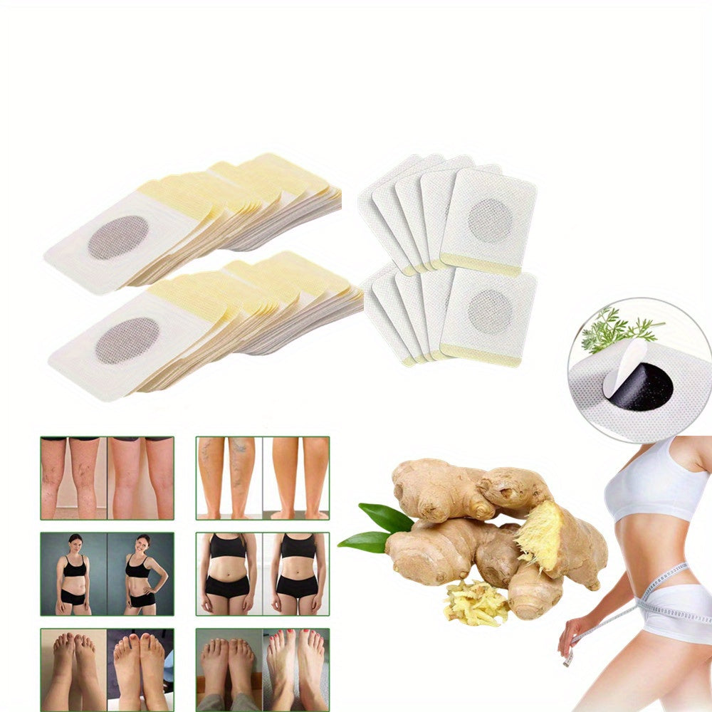 Mugwort Slimming Patches 33Pcs - Navel Soothing for Abdominals, Arms and Thighs 