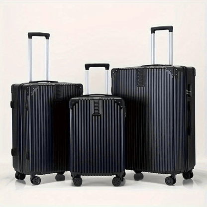 Ensemble de Bagages Premium 3 Pièces avec Roues Pivotantes - Bagages à Main Légers et Spacieux avec Serrures à Combinaison Sécurisées, Valises de Voyage en Plastique Durable pour Hommes et Femmes