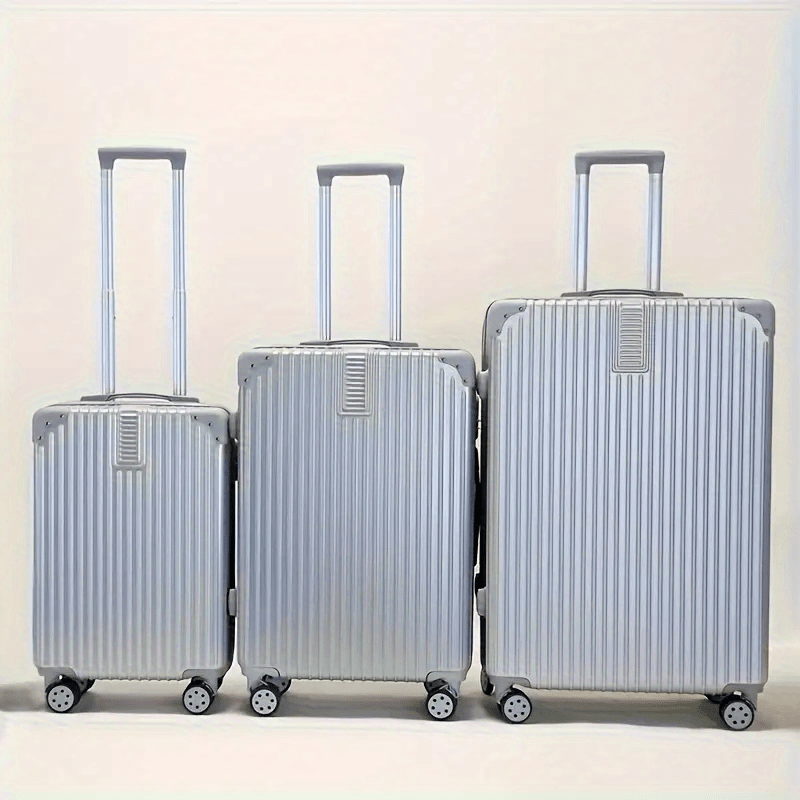 Ensemble de Bagages Premium 3 Pièces avec Roues Pivotantes - Bagages à Main Légers et Spacieux avec Serrures à Combinaison Sécurisées, Valises de Voyage en Plastique Durable pour Hommes et Femmes