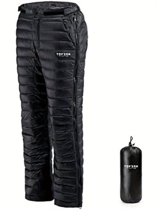 Pantalon en duvet d'oie blanc ultra chaud, imperméable à l'eau, pour le ski, à séchage rapide, pour le camping en plein air