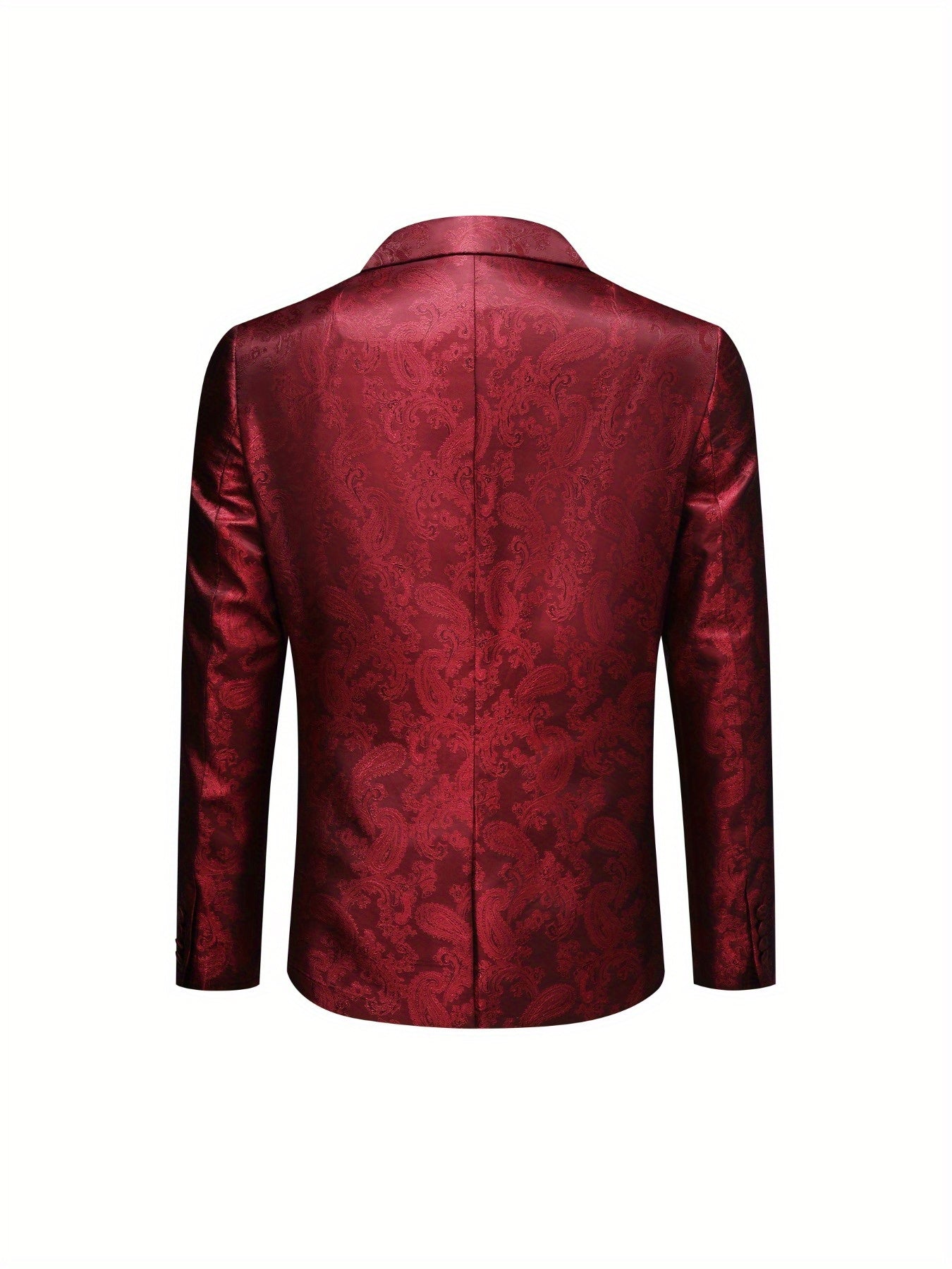 Ensemble Blazer Jacquard Élégant pour Homme & Pantalon Habillé - Polyester, Style Décontracté pour Toutes Saisons