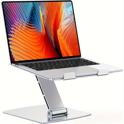 Support pour ordinateur portable pour bureau, support pliable et réglable en aluminium, support ergonomique pour ordinateur portable compatible avec MacBook Air Pro, Dell, Samsung, HP, 10-16"