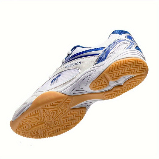 Men's Professional Tennis Shoes with Rubber Sole, Comfortable, Non-slip and Shock-absorbing, Lace-up, for Men's Indoor and Outdoor Activities 