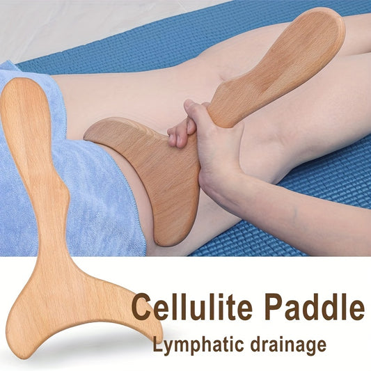 Wooden Massage Tool for Stress Relief - Multifunctional Back Massager for Full Body, Face, Neck, Shoulders and Feet. 