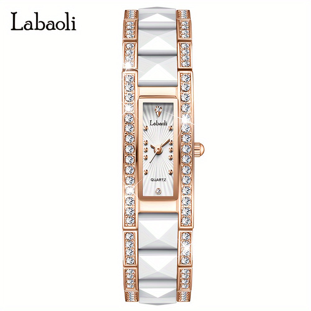 LABAOLI Trendy Women's Watch with Diamond Accents and Water Resistance 