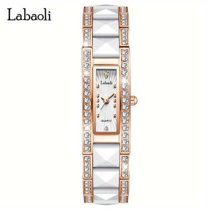 LABAOLI Trendy Women's Watch with Diamond Accents and Water Resistance 