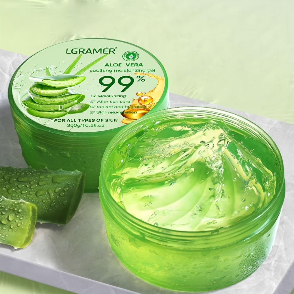 Gel hydratant à l'Aloe Vera 99%, 300g, crème d'essence, gel rafraîchissant à l'Aloe Vera pour hommes et femmes, renforce la barrière cutanée, hydrate en profondeur la peau, cadeau de Noël