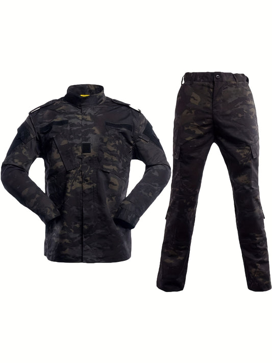 Veste tactique et pantalon pour hommes, camouflage militaire, uniforme ACU de chasse, ensemble 2 pièces, costume de vêtements de l'armée.