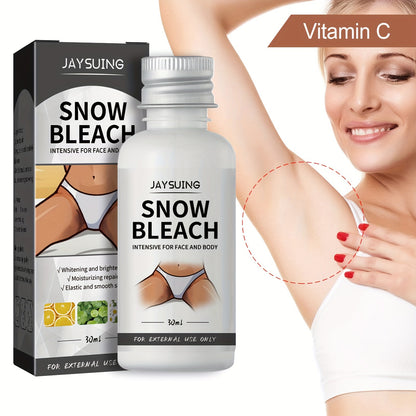 4 unités de 28,5g de Crème Éclaircissante Neige - Avec Vitamine C, Nicotinamide & Centella, Lotion Éclaircissante Pour le Corps, les Parties Intimes, le Rejuvenation des Aisselles, Illuminant les Fesses, Cuisses et la Peau Intérieure