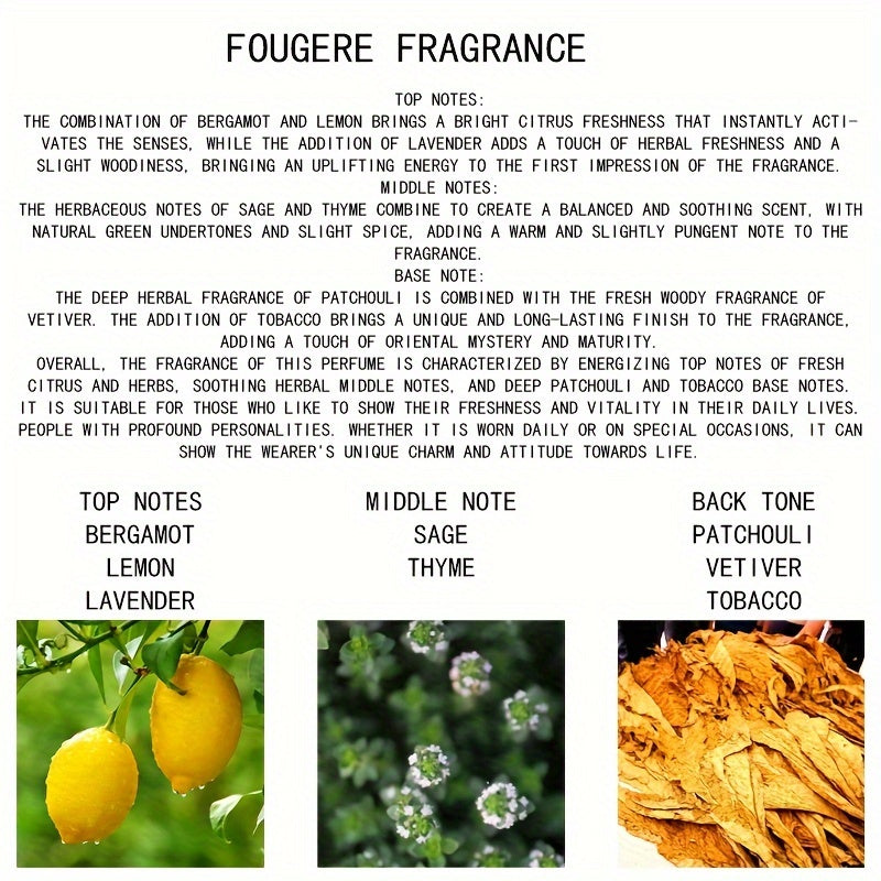 Ouvert Intensément Eau Fraîche pour Hommes - 100ml/3,4fl oz Liquide de Cologne Alcoolisé, Parfum Frais avec Notes de Fougère, Sans Talc, Concentration de Parfum de 5-15%, Idéal pour le Sport, Casual, Fête, Affaires, Voyage, Dîner Romantique, Cadeau