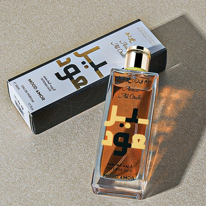 Eau de Cologne pour homme d'inspiration moyen-orientale, 50 ml, parfum boisé oriental longue durée avec des notes de bois de santal, de rose et de musc.