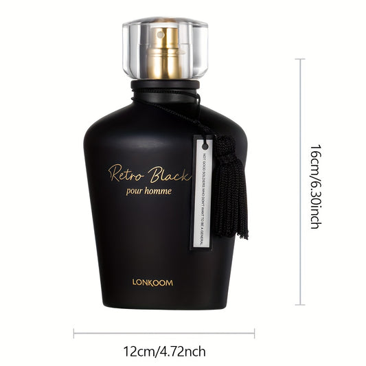 Eau De Toilette De 3,38 Oz Pour Hommes, Parfum Rafraîchissant Et Durable, Parfum Pour Les Rendez-vous Et La Vie Quotidienne, Parfum De Cuir, Un Cadeau Parfait Pour Les Hommes