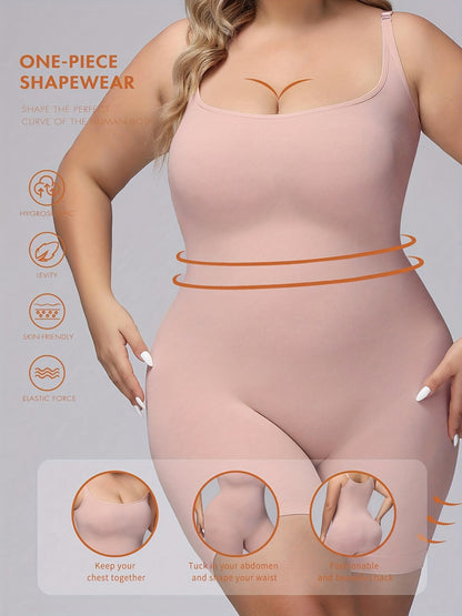 Combinaison amincissante simple grande taille, contrôle du ventre solide pour femmes, rehausseur de fesses, amincisseur de cuisses, vêtement gainant intégral