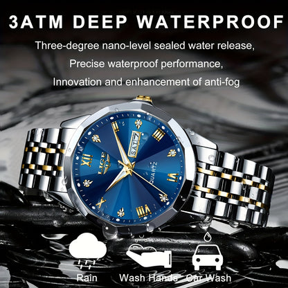 LIGE Luxury Men's Watch Waterproof Luminous Date Sport Style 