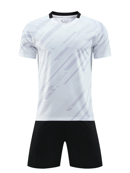 Ensemble de vêtements de sport pour hommes - Maillot et short respirants, anti-humidité et à séchage rapide pour l'entraînement de football