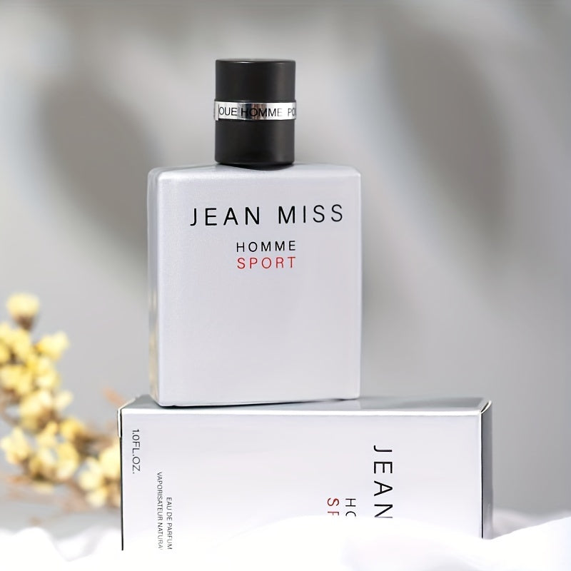 Jean Miss Homme Sport Eau de Toilette pour Homme - Parfum frais à base d'alcool avec une concentration de 10 à 20 %, notes florales, sans BPA, 50 ml / 1,7 fl oz