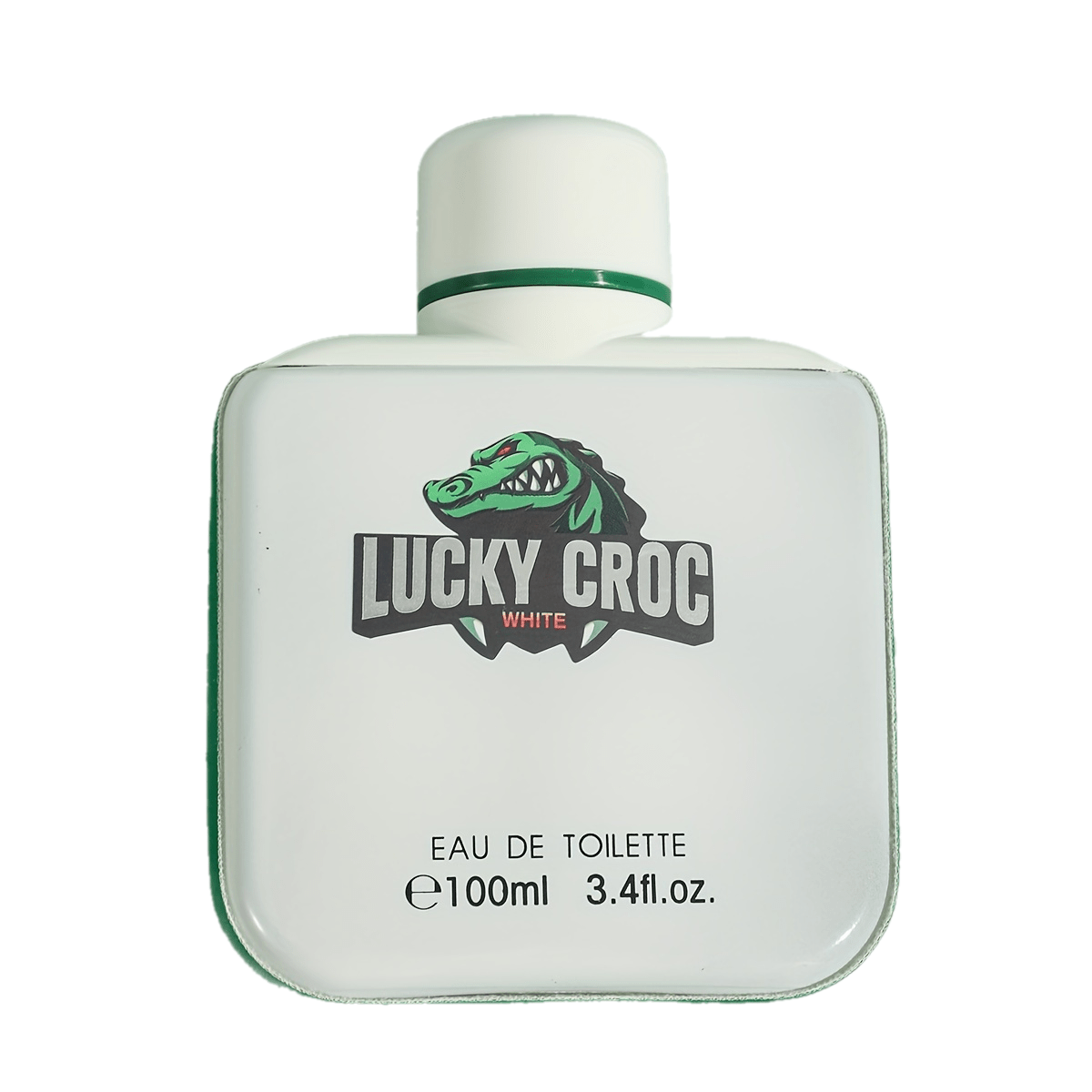 Parfum pour homme Lucky Croc Blanc 3.38oz Eau De Toilette, Notes boisées aromatiques avec pamplemousse et romarin, Spray parfumé longue durée, Cadeau idéal pour votre copain