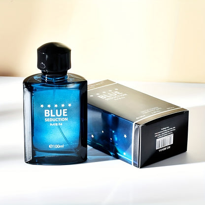 3.38 oz Eau de Toilette pour homme, parfum rafraîchissant et longue durée aux notes boisées, Cologne pour les rendez-vous et la vie quotidienne, un cadeau de Noël parfait pour lui, cadeau de fête des pères