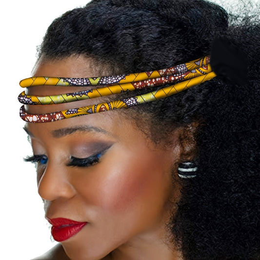 Unique Women Daily Headband, Handmade African Kente Cotton, Random Print Pattern, No Electricity or Battery Required 