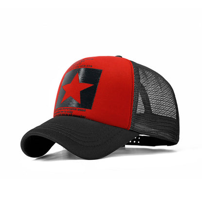 1pc Casquette De Baseball En Maille Mince À Motif Pentagramme D'été