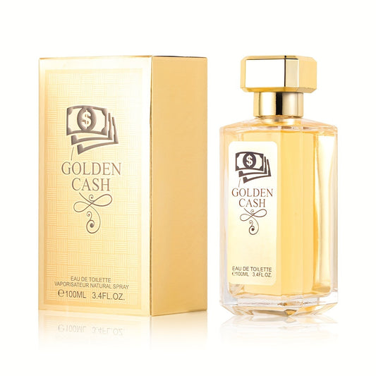 Eau de Toilette Golden Fresh Citrus - Spray parfumé sans formaldéhyde aux notes de pamplemousse, cannelle et ambre, 100 ml/3,4 fl oz, à base d'alcool avec une concentration de parfum de 3 à 5 %.