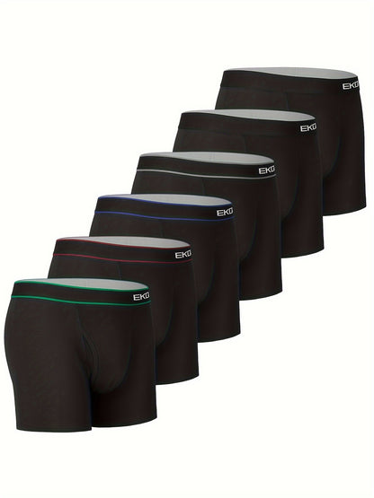 IGOLUMON Men's Underwear 6 Pack Men's Boxer Briefs Breathable Boxers for Men