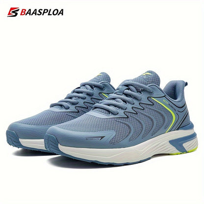 BAASPLOA Chaussures de course à pied tendance à rayures pour toutes les activités de plein air, baskets confortables et respirantes antidérapantes, entraînement en salle de sport