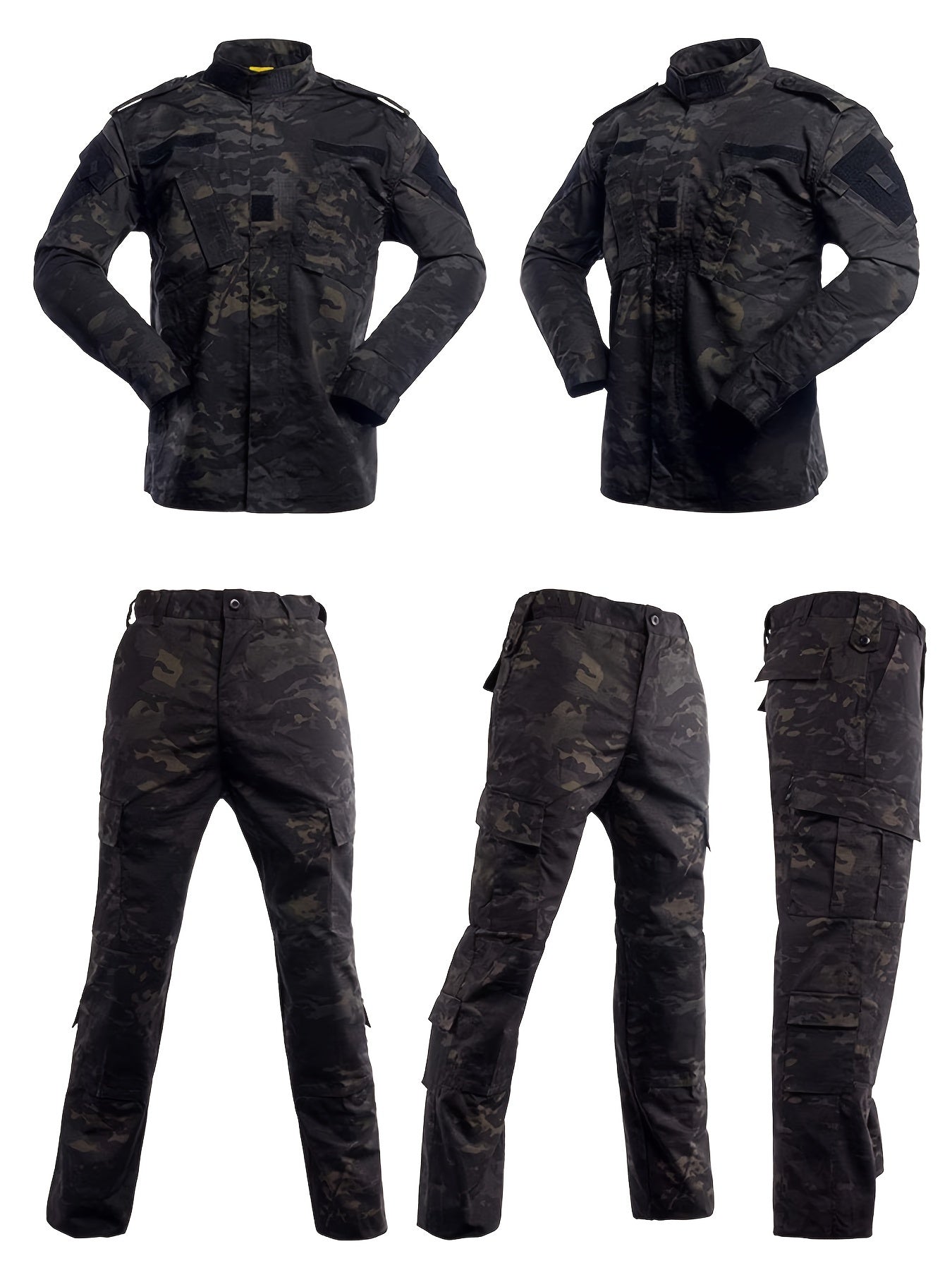 Veste tactique et pantalon pour hommes, camouflage militaire, uniforme ACU de chasse, ensemble 2 pièces, costume de vêtements de l'armée.