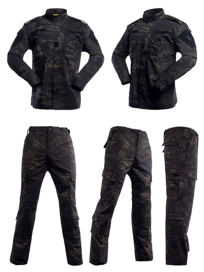 Veste tactique et pantalon pour hommes, camouflage militaire, uniforme ACU de chasse, ensemble 2 pièces, costume de vêtements de l'armée.