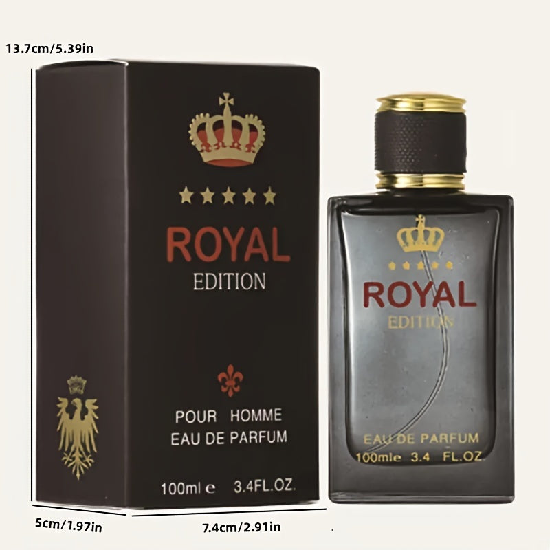 Parfum pour hommes de 100 ml, une fragrance rafraîchissante et longue durée avec des notes florales, un parfum pour les rendez-vous et la vie quotidienne, un cadeau parfait pour lui