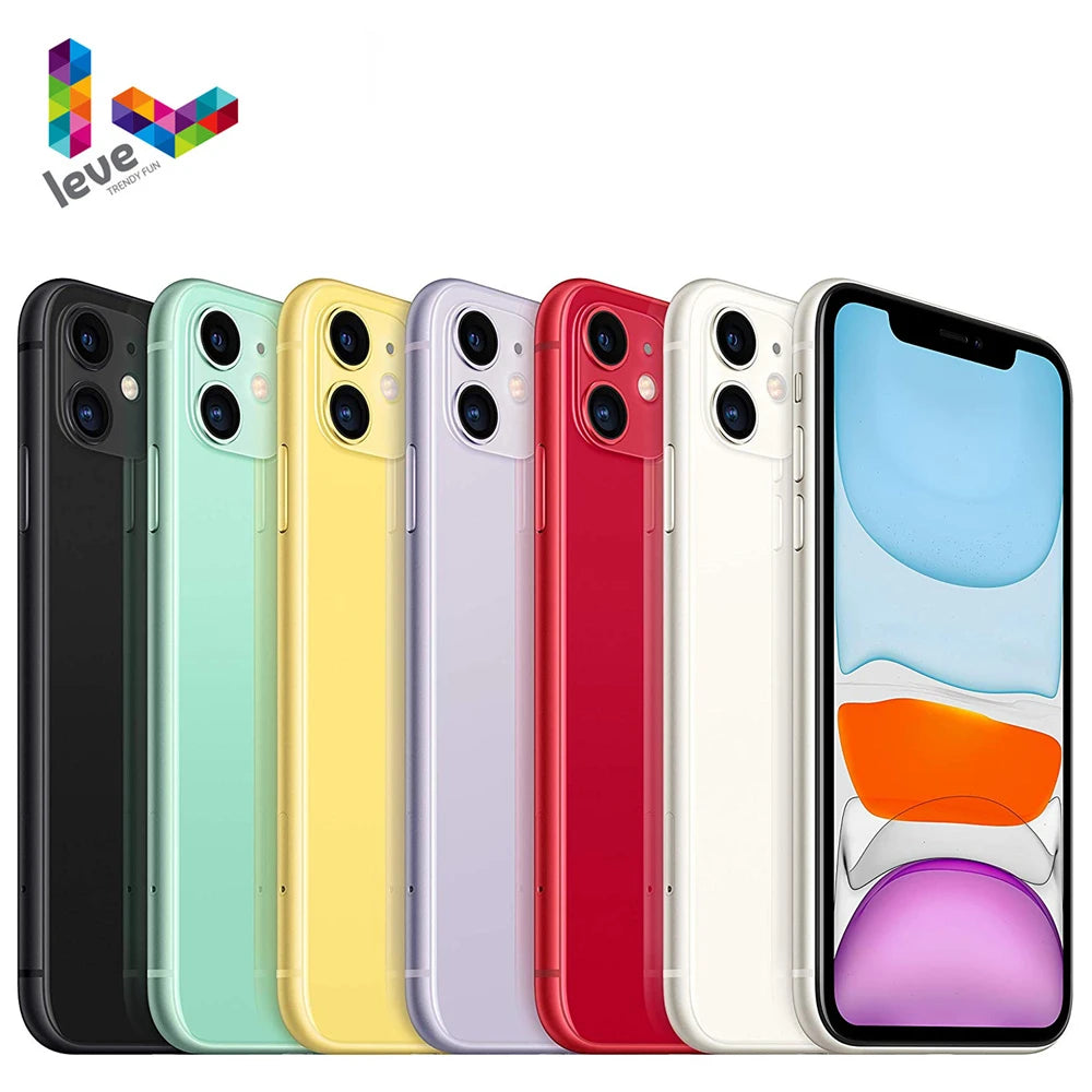 Apple iPhone 11 Original iOS Mobile Phone 6.1inch A13 Bionic 4GB RAM 64GB/128GB/256GB ROM Hexa Core 12MP NFC 4G LTE Cellphone