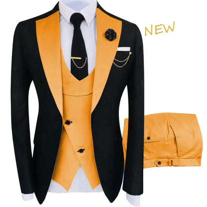 Men's Suitgown Set Double Breasted Blazer Trousers From Crossborder Trade Factory Direct Shipment For Wedding