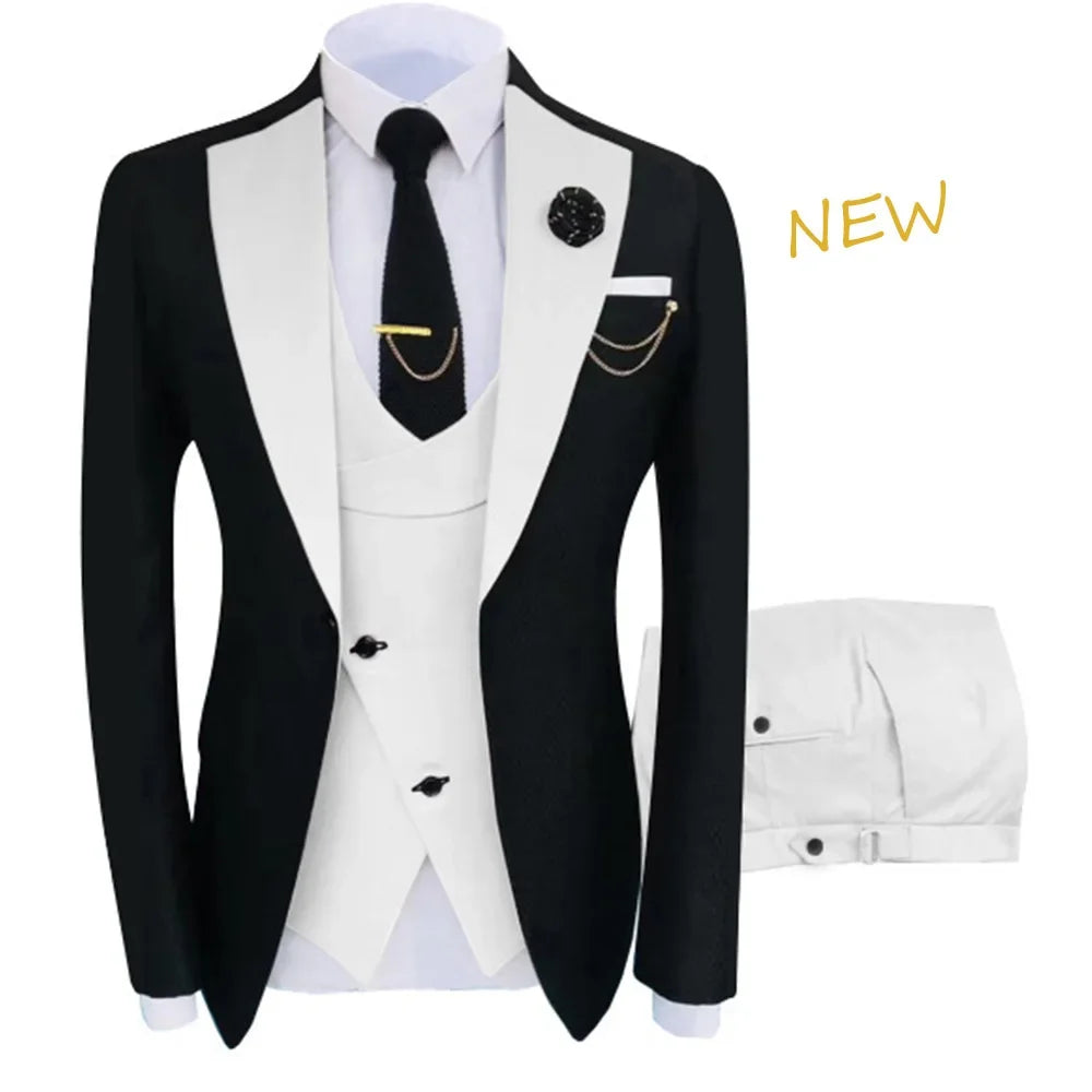 Men's Suitgown Set Double Breasted Blazer Trousers From Crossborder Trade Factory Direct Shipment For Wedding