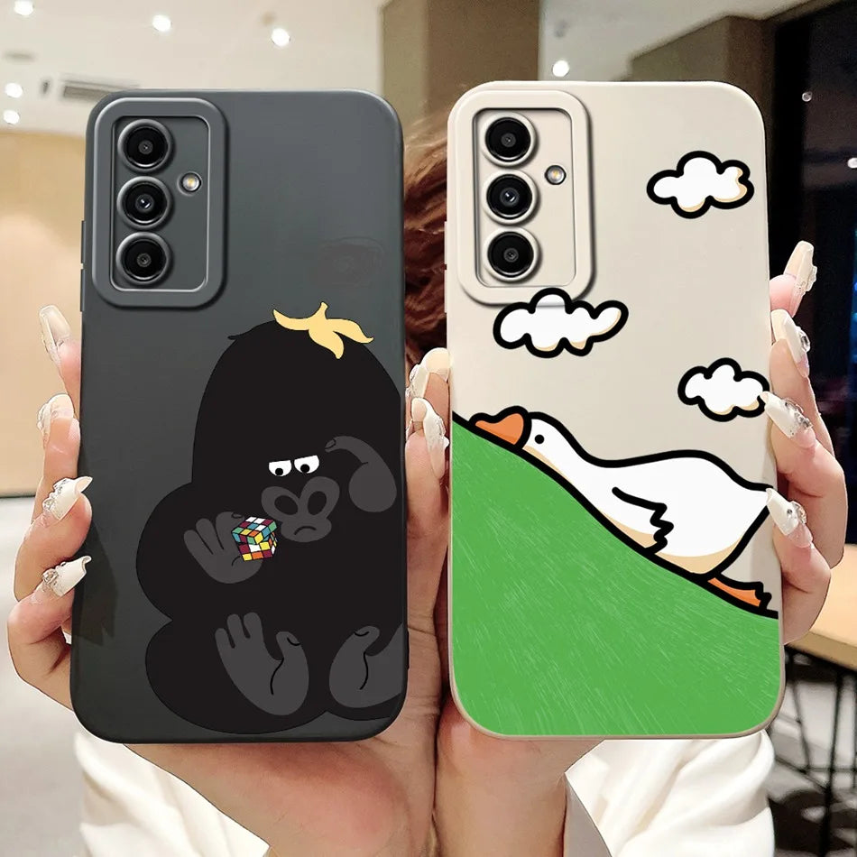 Coque pour Samsung Galaxy M23 / F23, modèle SM-M236B, en silicone souple avec un design mignon en dessin animé, protectrice pour l'appareil