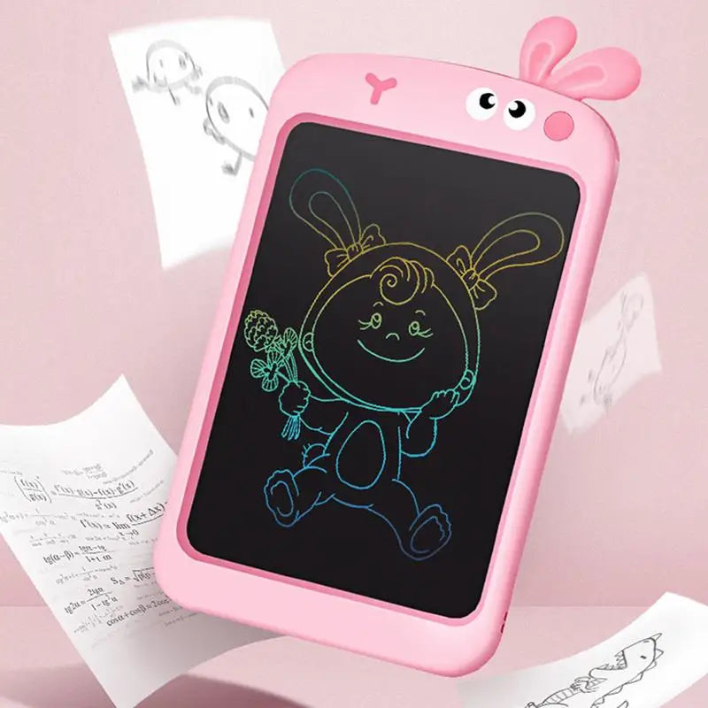 LCD Writing Tablet For Kids 10in Colorful Erasable Drawing Tablet Doodle Pad With Lock Function Preschool Toys Toddler Drawing