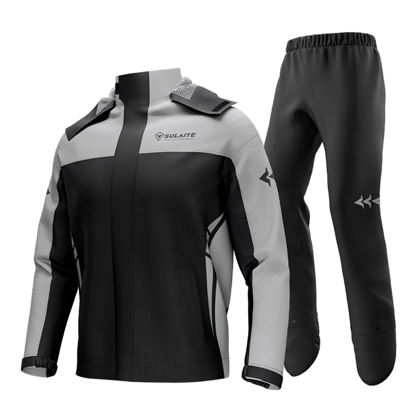 Cycling Clothing Set Waterproof Motorcycle Rain Suit Men Women Cycling Rain Gear Jacket and Pants with Storage Bag