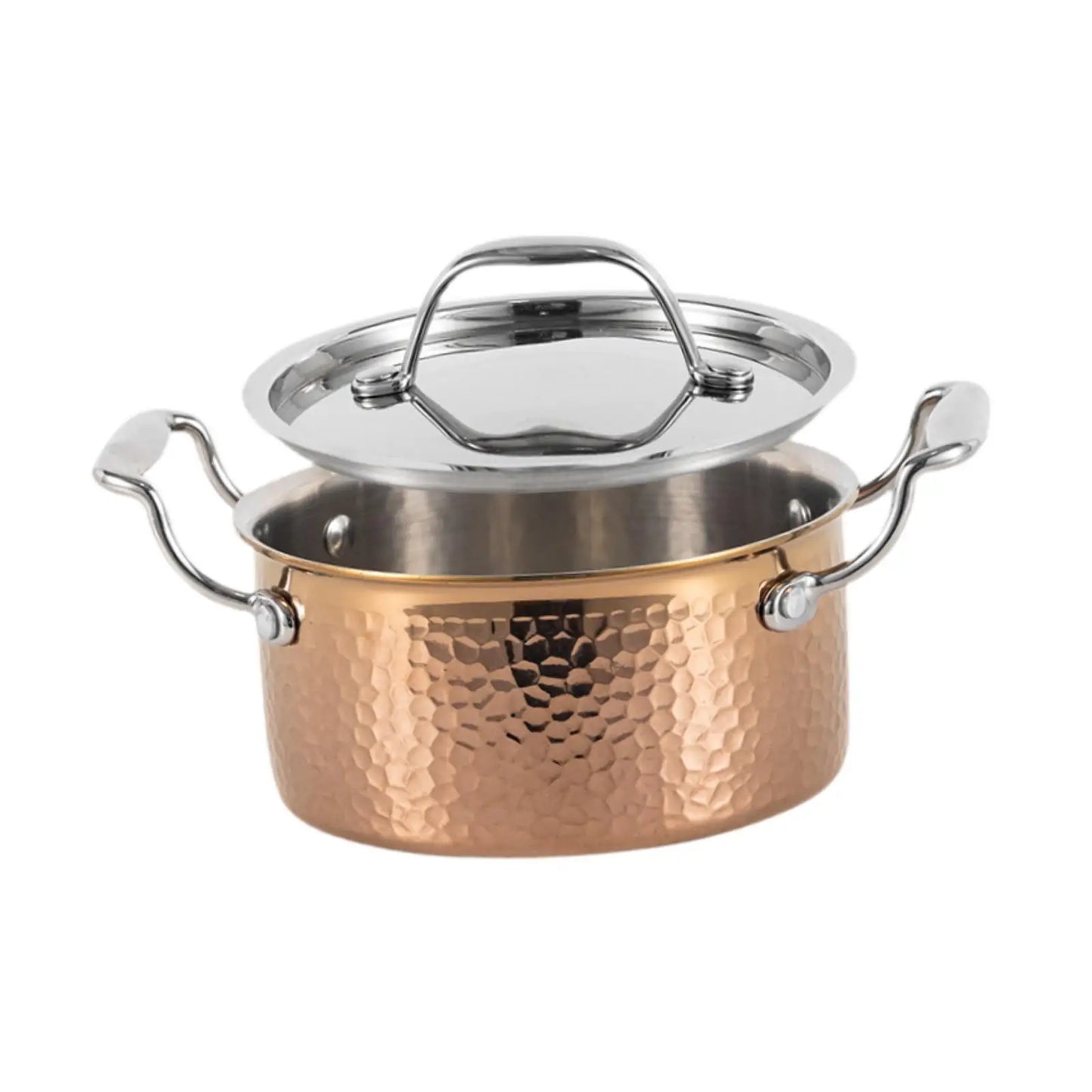 Stainless Steel Hot Pot Sturdy for Induction Cooker with Lid Shabu Shabu Pot for Buffet Picnic Camping Kitchen Family Gathering