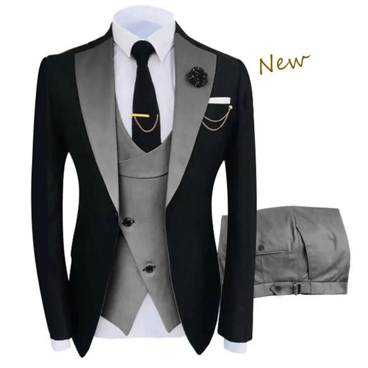 Men's Suitgown Set Double Breasted Blazer Trousers From Crossborder Trade Factory Direct Shipment For Wedding