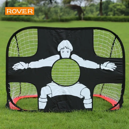 Foldable Football Goal Nylon Soccer Goal Kids and Adults Football Target Net for Playground Backyard Indoor Outdoor Training