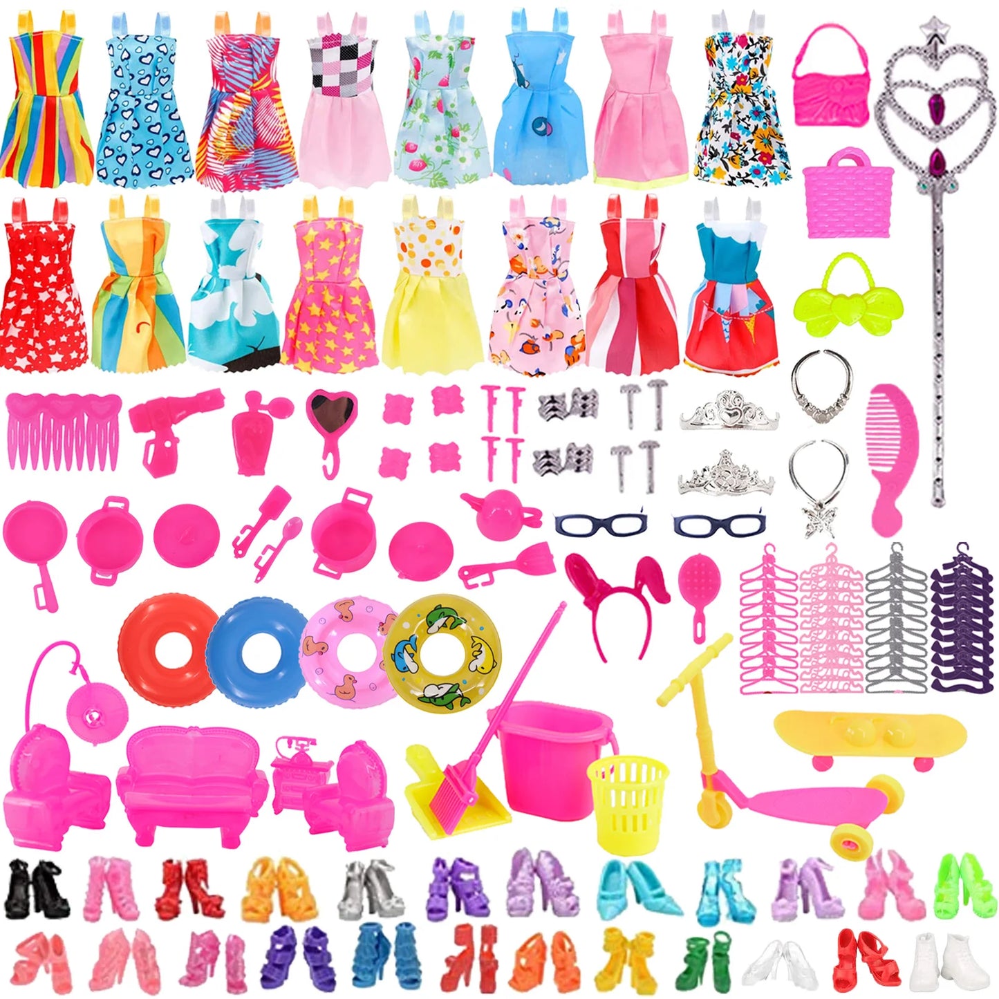 Barbiees Doll Clothes Evening Dress&Accessories Suitable For 11.5inch Barbiees Daily Casual Clothes Accessories Girls Toys Gifts