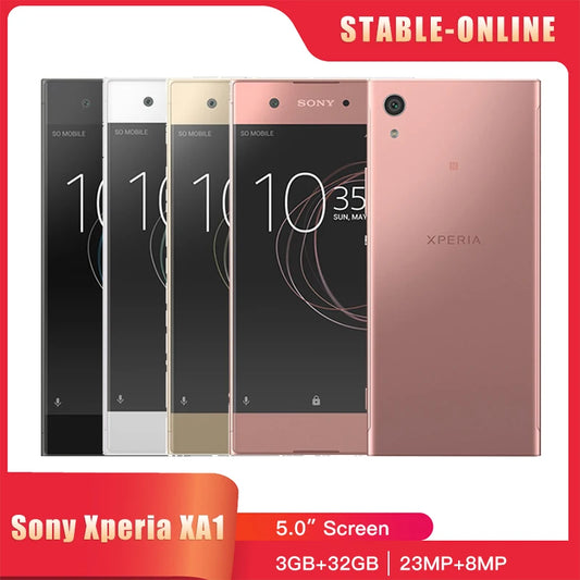 Sony Xperia XA1 G3121 G3112 4G Mobile Phone 3GB+32GB Single/Dual SIM 5.0'' IPS LCD Screen 23MP+8MP Octa-Core Android SmartPhone