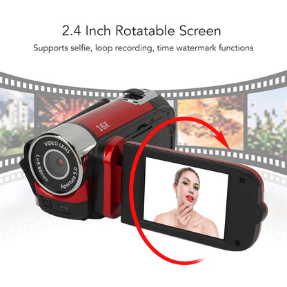 D90 1080P 16MP Digital Camera 2.4 Inch Rotatable Screen Camcorder 16X Zoom HD Video Recorder with Fill Light