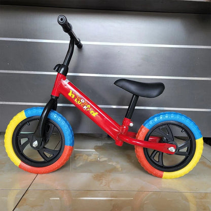 Kids Balance Bike Funny Toddler Training Bicycle Safe No Pedal Bike 12 In Wheel No Pedal Training Bicycle Gifts for Kids