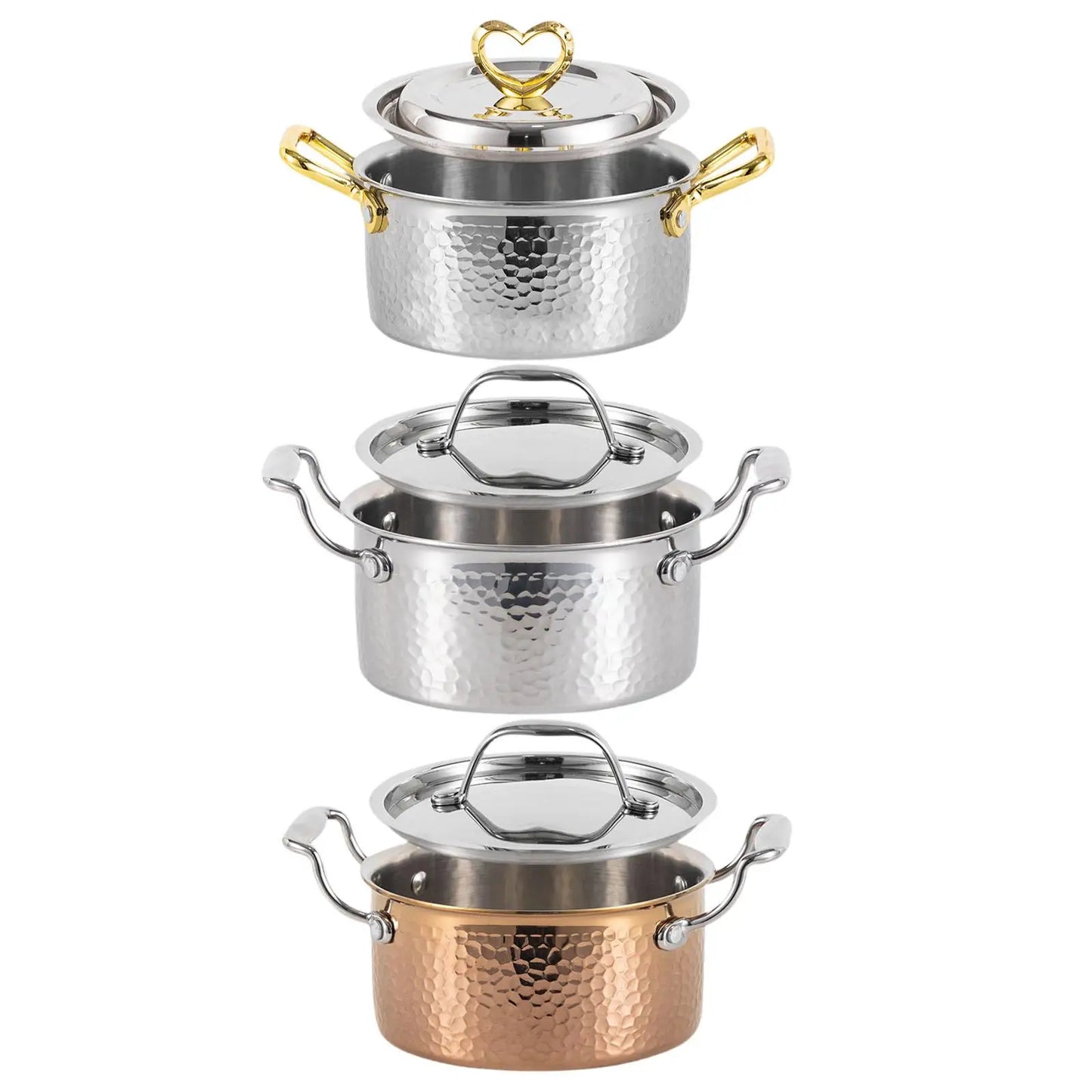 Stainless Steel Hot Pot Sturdy for Induction Cooker with Lid Shabu Shabu Pot for Buffet Picnic Camping Kitchen Family Gathering