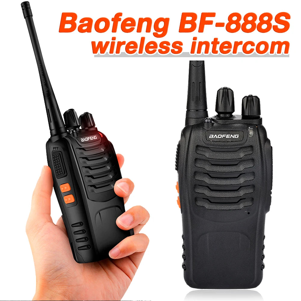 Baofeng BF-888S Walkie Talkie 5W Portable Handheld Walkie-Talkie Transceiver 16 Channel Long Range Two Way Radio For Hunting